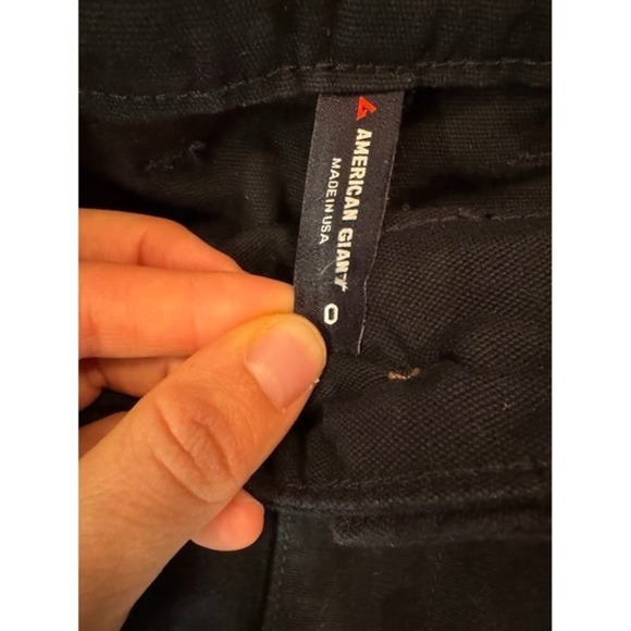 American Giant Women's Black Wide Leg Pants Size 0 Made in USA - Picture 11 of 14